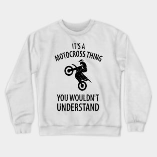 Motocross Biker Freestyle Stunt Crewneck Sweatshirt